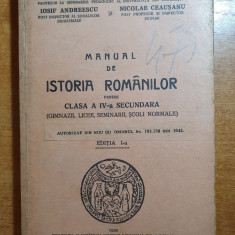 manual de istoria romanilor clasa a 4-a secundara -1936-regele mihai,carol