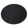 Covor rotund SANTA FE negru 98 simplu, culoare, solidă, kerék 170 cm