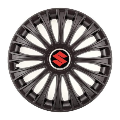 Set 4 Capace Roti, potrivite jantelor de R14, pentru Suzuki, model dino Negru foto
