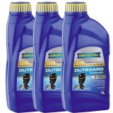 Pachet 3 litri ulei Ravenol 2T Outboard fullsynth