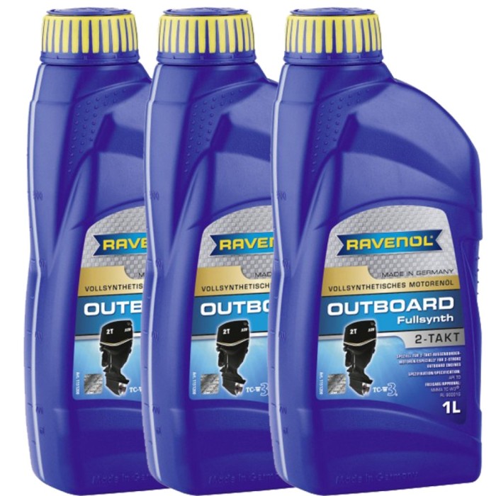 Pachet 3 litri ulei Ravenol 2T Outboard fullsynth