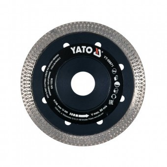 Disc diamantat, Yato, pentru gresie,faianta diametru exterior 115 mm interior 22.2 mm