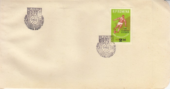 C12 - FDC Romania - RPR - campioana la turneul de juniori - UEFA - LP546 - 1962
