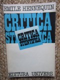 Emile Hennequin - Critica stiintifica