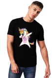 Tricou barbati negru - Cool Unicorn - L, THEICONIC