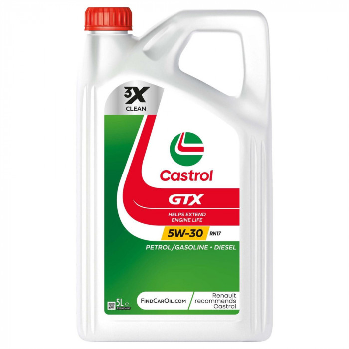 Ulei sintetic Castrol GTX 5W30 RN17 5 litri