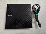 DVD writer extern ASUS SDRW-08D2S-U LITE, 8X, ultra-subtire, Windows si Mac OS