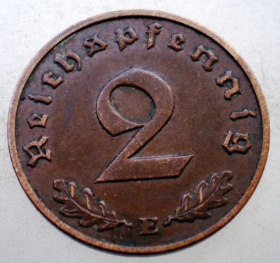 2.651 GERMANIA WWII 2 REICHSPFENNIG 1939 E foto