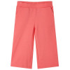 Pantaloni Copii Largi VidaXL, Corai, Bumbac 9-10 Ani (140), Talie Elastică, Buzunare