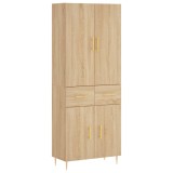 Cumpara ieftin Dulap inalt, stejar sonoma, 69,5x34x180 cm, lemn compozit