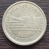 (M1501) MONEDA INSULA MAN - 1 POUND 2007, DEALUL TYNWALD SI CAPELA SF IOAN, ADMINISTRATIE BRITANICA