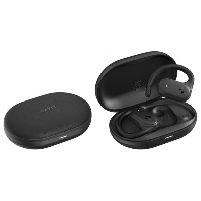 Havit - Wireless Earbuds (OWS915) - with Microphone, Bluetooth 5.4, TWS, ENC, IPX5, USB-C, 1000mAh, Havit Life App - Black foto