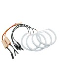 Kit Angel Eyes LED COTTON cu semnalizare pentru BMW E46 COMPACT 2x106mm semi + 2x131mm, Xenon Bright