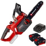 Einhell GE-LC 18/25 Li PXC + Twinpack + 4514095 - Drujba 25 cm 4.5 m/s + Set 2 acumulatori si incarcator Li-Ion 18 V 4 Ah