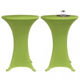 Cumpara ieftin Husă elastică pentru masă, 70 cm, verde, 2 buc., vidaXL