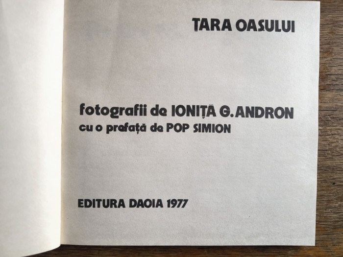 Albume vintage Tara Oasului - Ionita Andron, Maramures / R6P1F