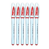 Set 6 Pixuri cu Gel Rosu Ropet, 0.5mm - Scriere Fina, Grip Ergonomic, Ideal Birou/Scoala