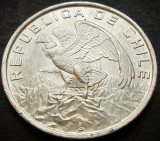 Moneda 10 ESCUDOS - CHILE, anul 1974 * cod 4812 = rara in stare A.UNC