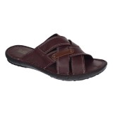 Papuci Barbati Piele Naturala GKR Ciucaleti Visiniu Design Modern Confortabili Rezistenti Calapoade Romanesti