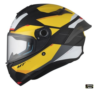 Casca integrala pentru scuter - motocicleta MT Targo S Kay B3 galben mat (ochelari soare integrati) &amp;ndash; omologare noua ECE 22.06 &amp;ndash; tip viziera: MT-V-18B foto