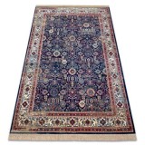 Covor Windsor 22993 ORNAMENT, VINTAGE, FRANJURI albastru inchis / fildeş, 160x230 cm