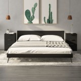 vidaXL Noptiere, 2 buc., Negru, 40x36x65 cm 811271