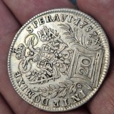 20 kreuzer 1757 PR , argint , patina frumoasa