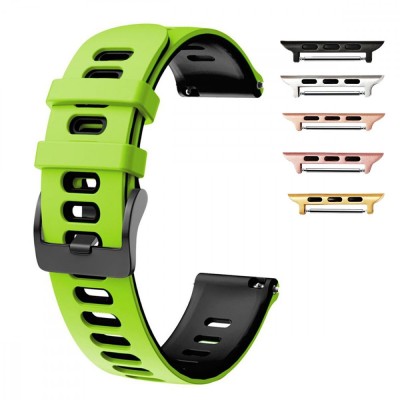 Curea silicon, compatibila Apple Watch 9|8|7|6|5|4|3|2|1 Series, 41mm|40mm|38mm, Spanish Green foto