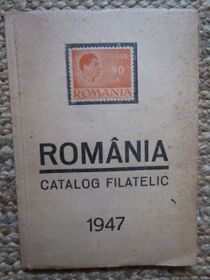 ROMANIA - CATALOG FILATELIC - CATALOGUL MARCILOR ROMANESTI , intocmit de F. KONRAD ( ORADEA ) , APARUT 1947 foto