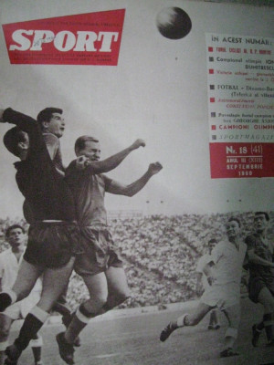 Revista Sport (septembrie 1960) - Dinamo Bucuresti reportaj pe doua pagini, foto foto