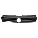 Grila radiator, masca fata Vw Polo (6r), 2014-2017, parte montare centrala, cu 2 ornamente cromate, cu ornament crom, 953305-8, Aftermarket, Rapid