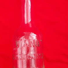 Sticlă veche19 cm "DIANA FRANZBRANNTWEIN, SOSBORSZESZ"