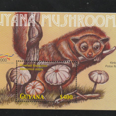 Guyana 2000-Flora,Ciuperci,Fauna,Kinkaju,colita dantelata,MNH,MiBl.670