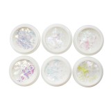 Set 6 decoratiuni pentru unghii, multicolor