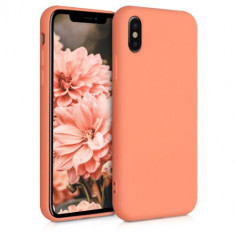 Husa pentru Apple iPhone X/iPhone XS, Silicon, Portocaliu, 49982.203 foto