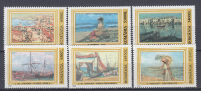 ROMANIA 2002 LP 1599 REPRODUCERI DE ARTA SERIE MNH foto