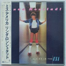 Vinil "Japan Press" Linda Ronstadt ‎– Living In The USA (VG+)