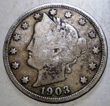 F.092 USA SUA LIBERTY NICKEL 5 CENTS 1903