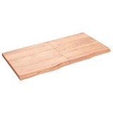 Cumpara ieftin Raft de perete maro deschis 120x60x(2-4) cm lemn stejar tratat