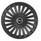 Set 4 capace roti pentru Subaru, model Joy Black, R16