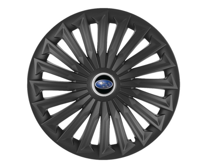 Set 4 capace roti pentru Subaru, model Joy Black, R16