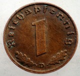 2.519 GERMANIA WWII 1 REICHSPFENNIG 1939 D, Europa, Bronz