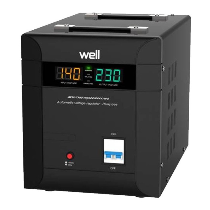 Stabilizator automat de tensiune Agile Well, protectie IP20, 10000 VA Stabilizator automat de tensiune Agile Well, protectie IP20, 10000 VA
