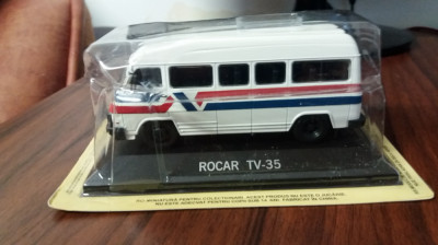 Macheta ROCAR TV 35 1983 - DeAgostini Masini de Legenda, 1/43, noua. foto