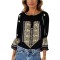 Bluza tip ie dama R24, negru/auriu marimea S