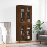 VidaXL Dulap &icirc;nalt, stejar maro, 69,5x34x180 cm, lemn compozit