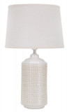 Cumpara ieftin Lampa de masa, Point Light, Mauro Ferretti, 1 x E27, 40W, &Oslash;28 x 47 cm, ceramica/fier/textil, crem