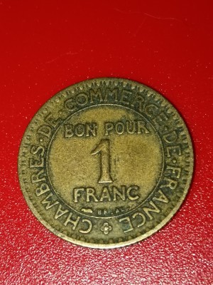 1 franc 1924, Franta [poze]. Discount conform descriere [10 - 20 %. Vezi descrierea.]. (fr2) foto