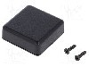 Carcasa ABS, 40mmx40mmx15mm, IP54, HAMMOND - 1551QBK