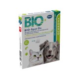 PESS BIO PIPETA ANTIPARAZITARA SPOT ON CU ULEI DE GERANIUM SI DIMETHICONE 4X1G PENTRU CANI SI PISICI 10KG